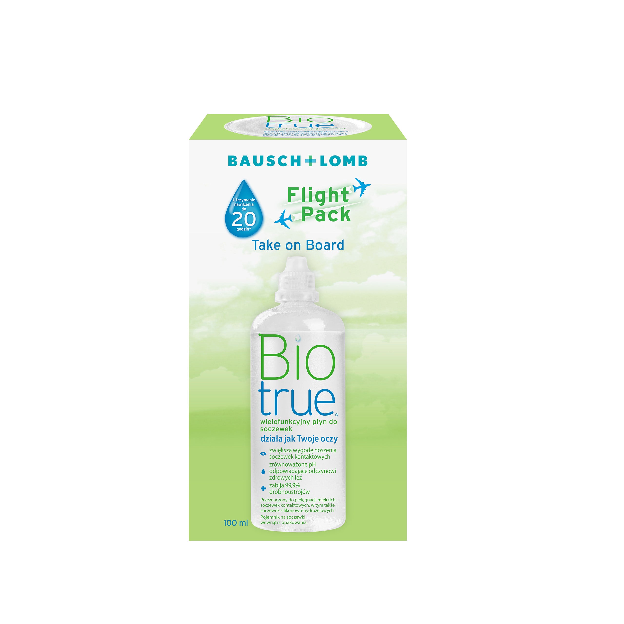 Płyn do pielęgnacji soczewek kontaktowych Bausch + Lomb Biotrue® 100 ml