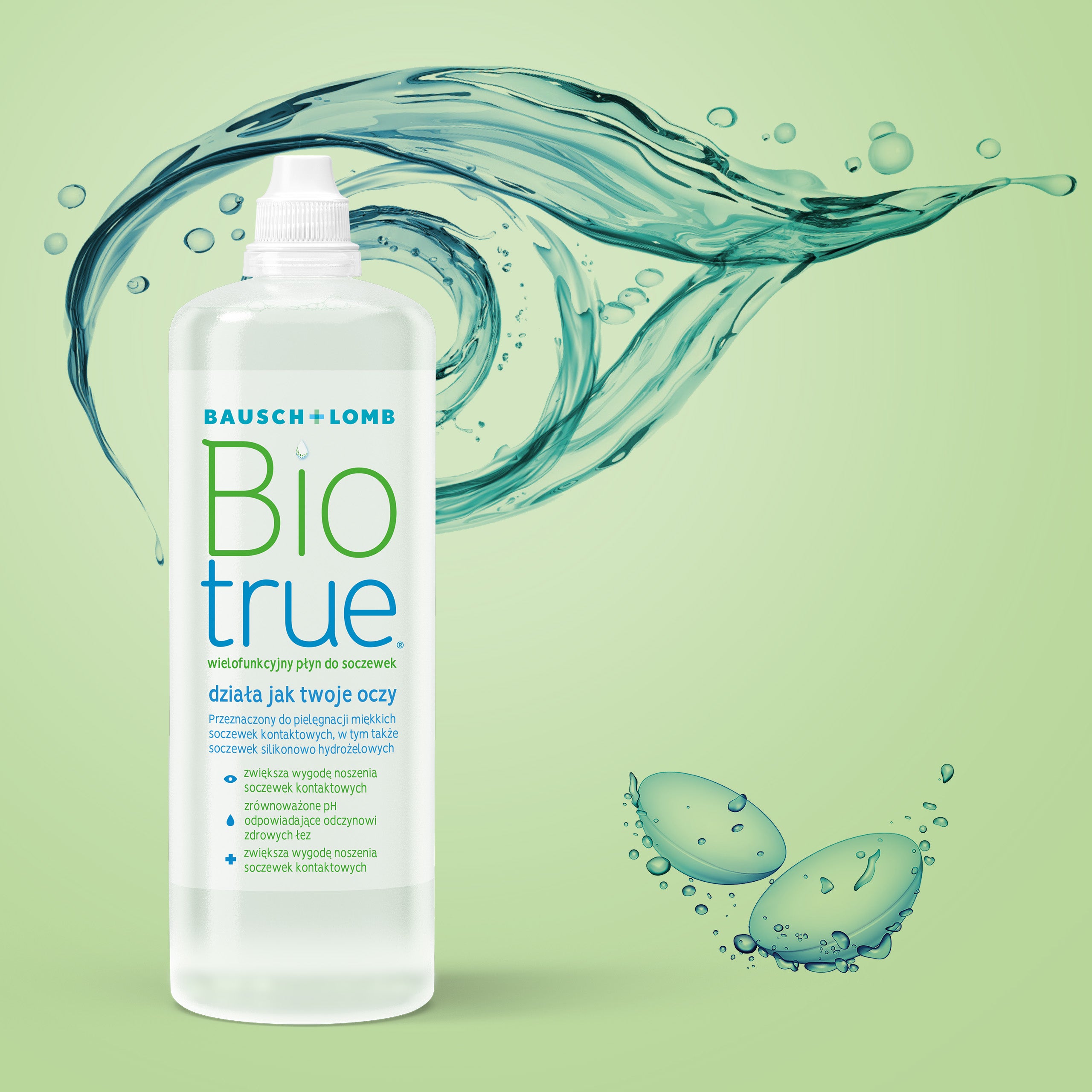 Płyn do pielęgnacji soczewek kontaktowych Bausch + Lomb Biotrue® 480 ml