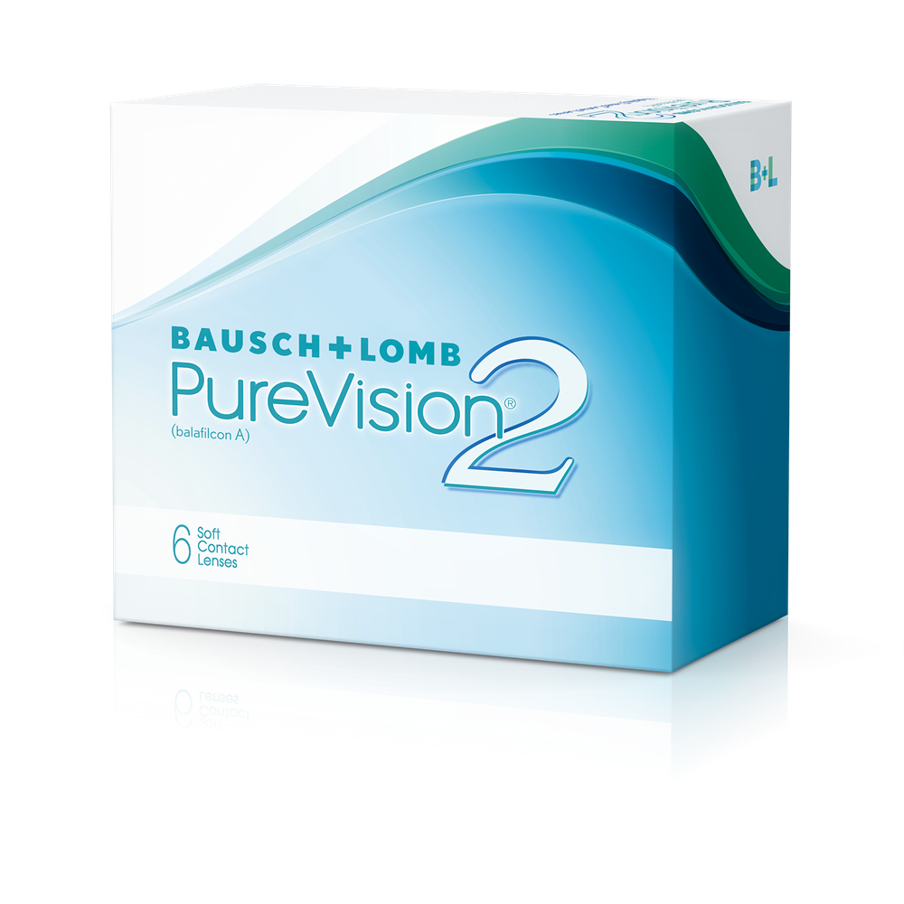 Zestaw: Soczewki miesięczne PureVision® 2 BC8.6 6 szt. + Płyn ReNu® MultiPlus 500 ml