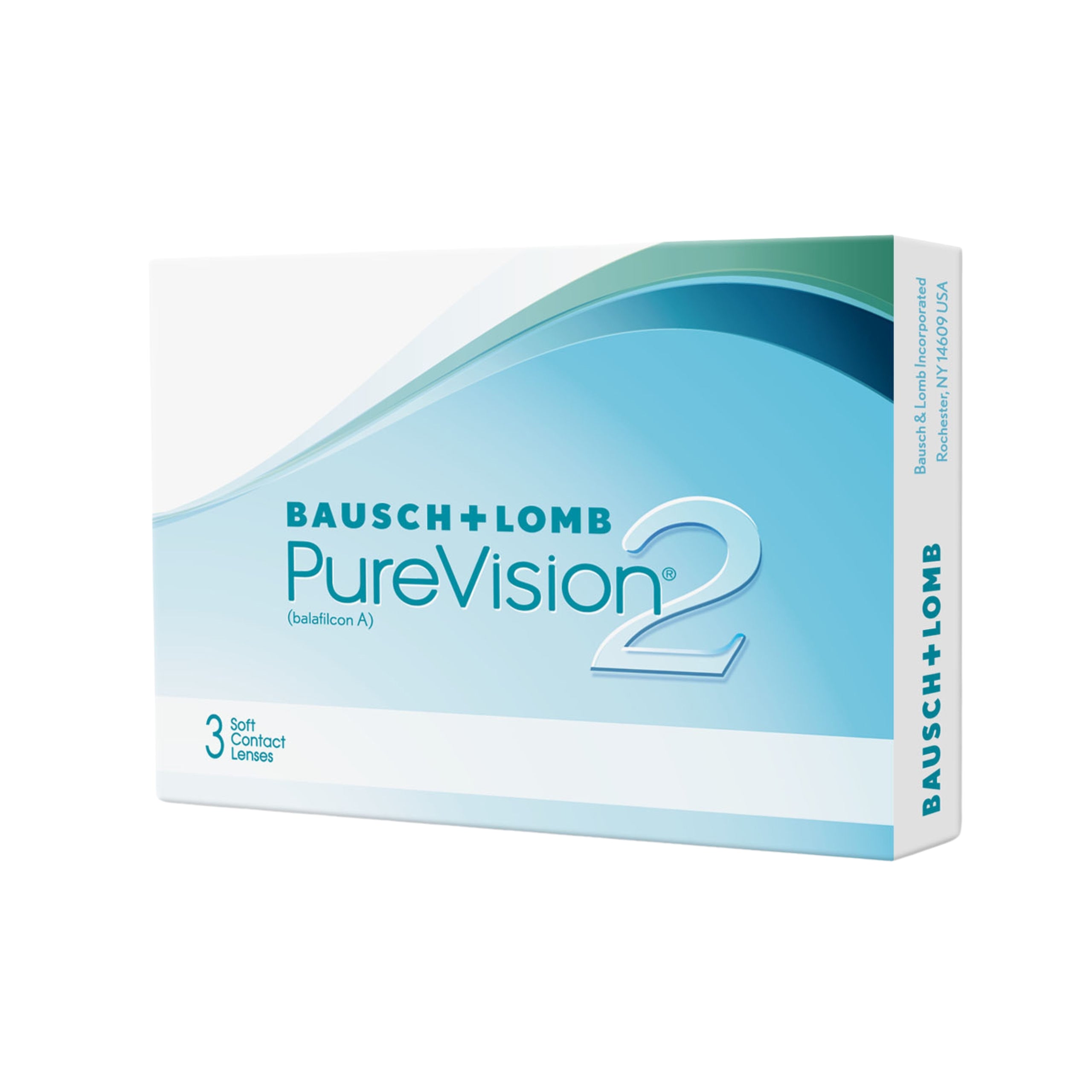 Zestaw: Soczewki miesięczne PureVision® 2 BC8.6 3 szt. + Płyn Biotrue® 100 ml