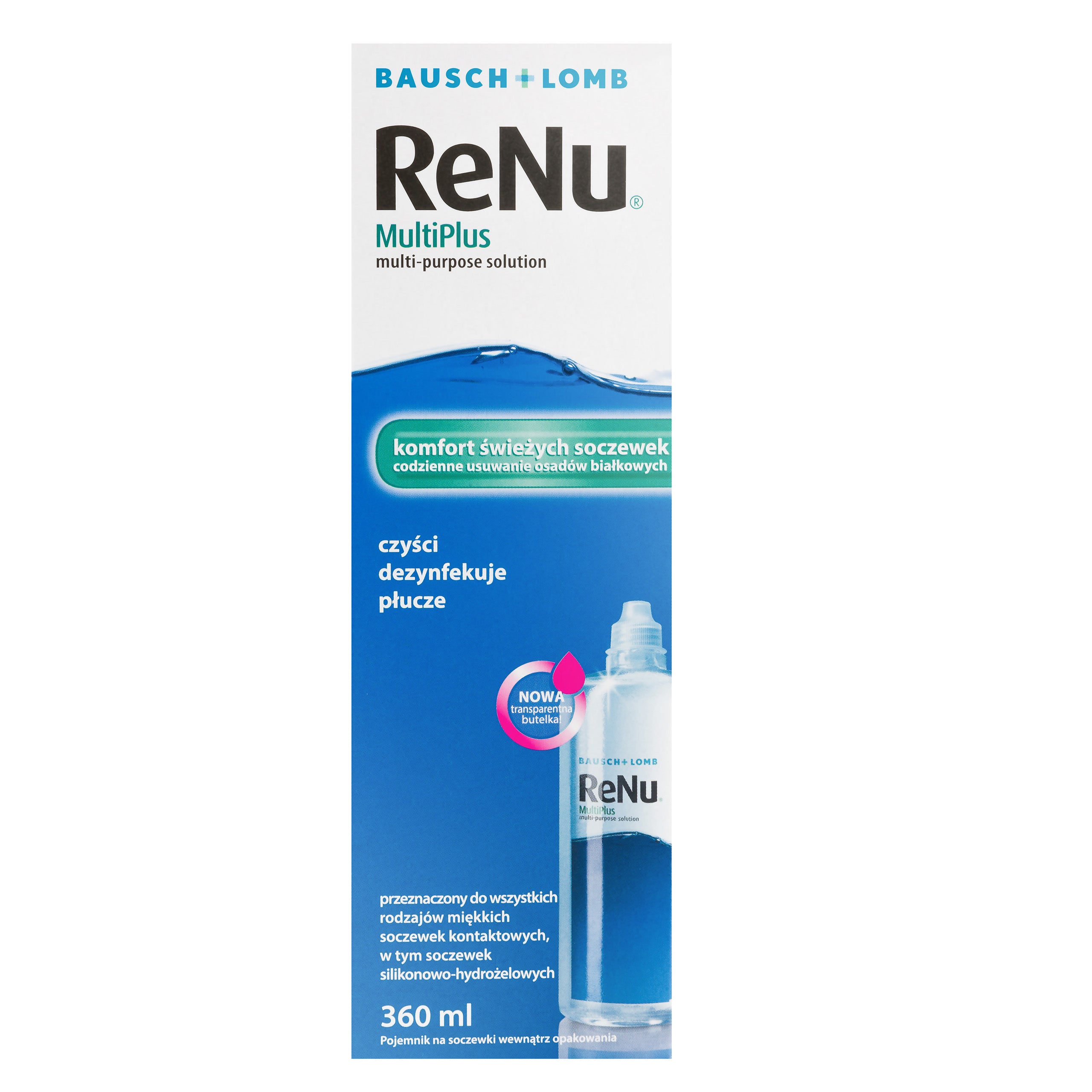 Płyn do pielęgnacji soczewek kontaktowych Bausch + Lomb ReNu® MultiPlus 360 ml